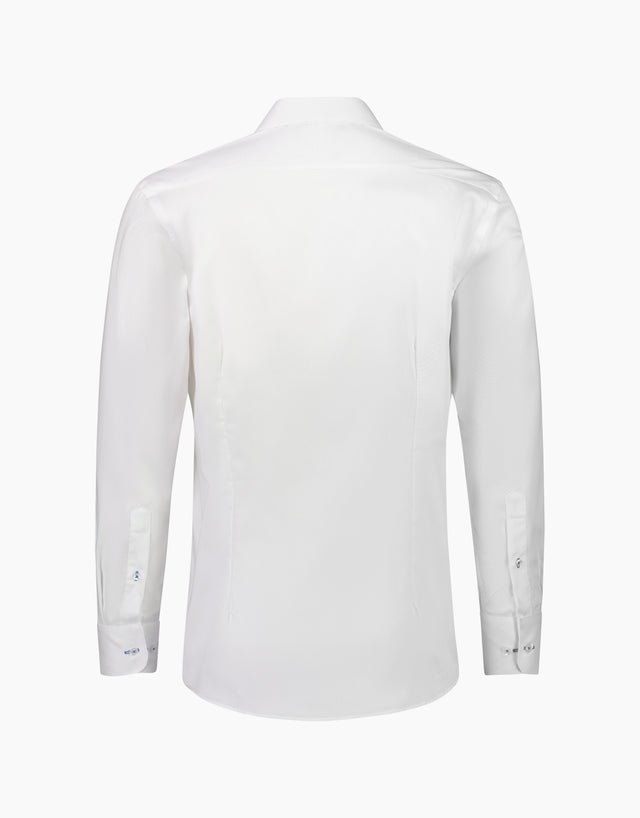 Barbican white textured dress shirt