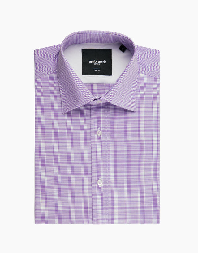 London Lilac Gingham Check Shirt