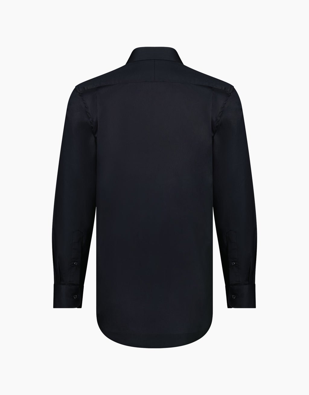 Sinatra Black Twill Tailored Shirt