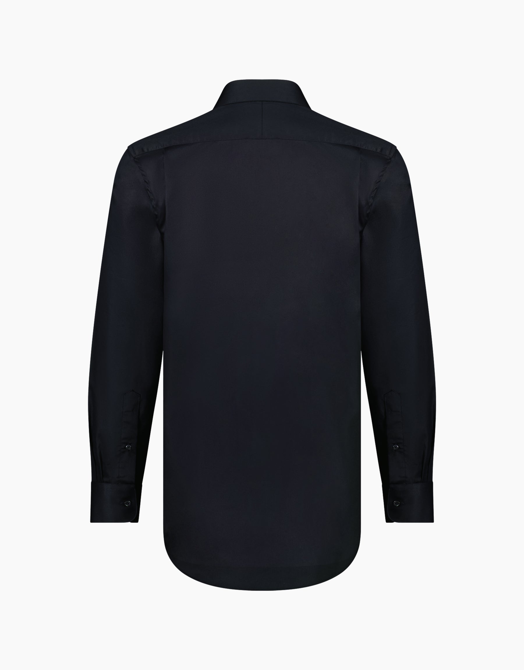 Sinatra Black Twill Tailored Shirt