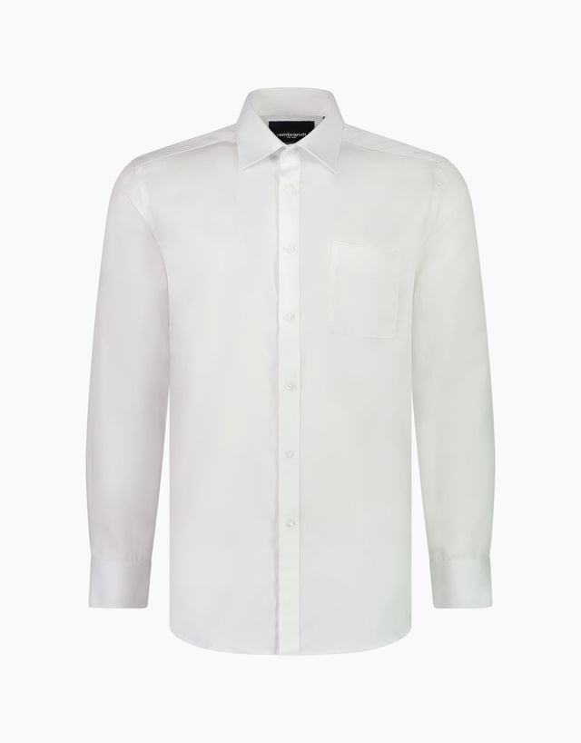 Sinatra white twill dress shirt