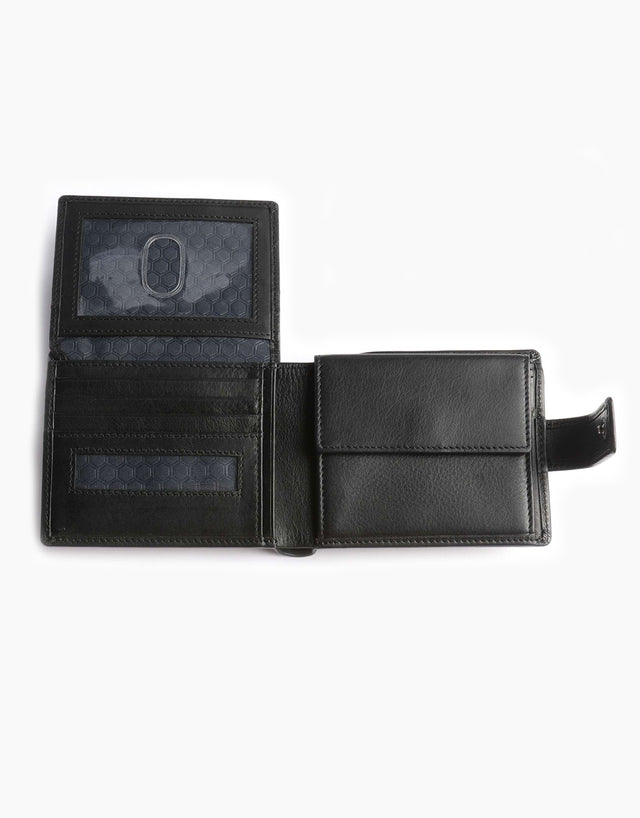 Jekyll & Hide Monaco Large Billfold Wallet With Coin Soft Black